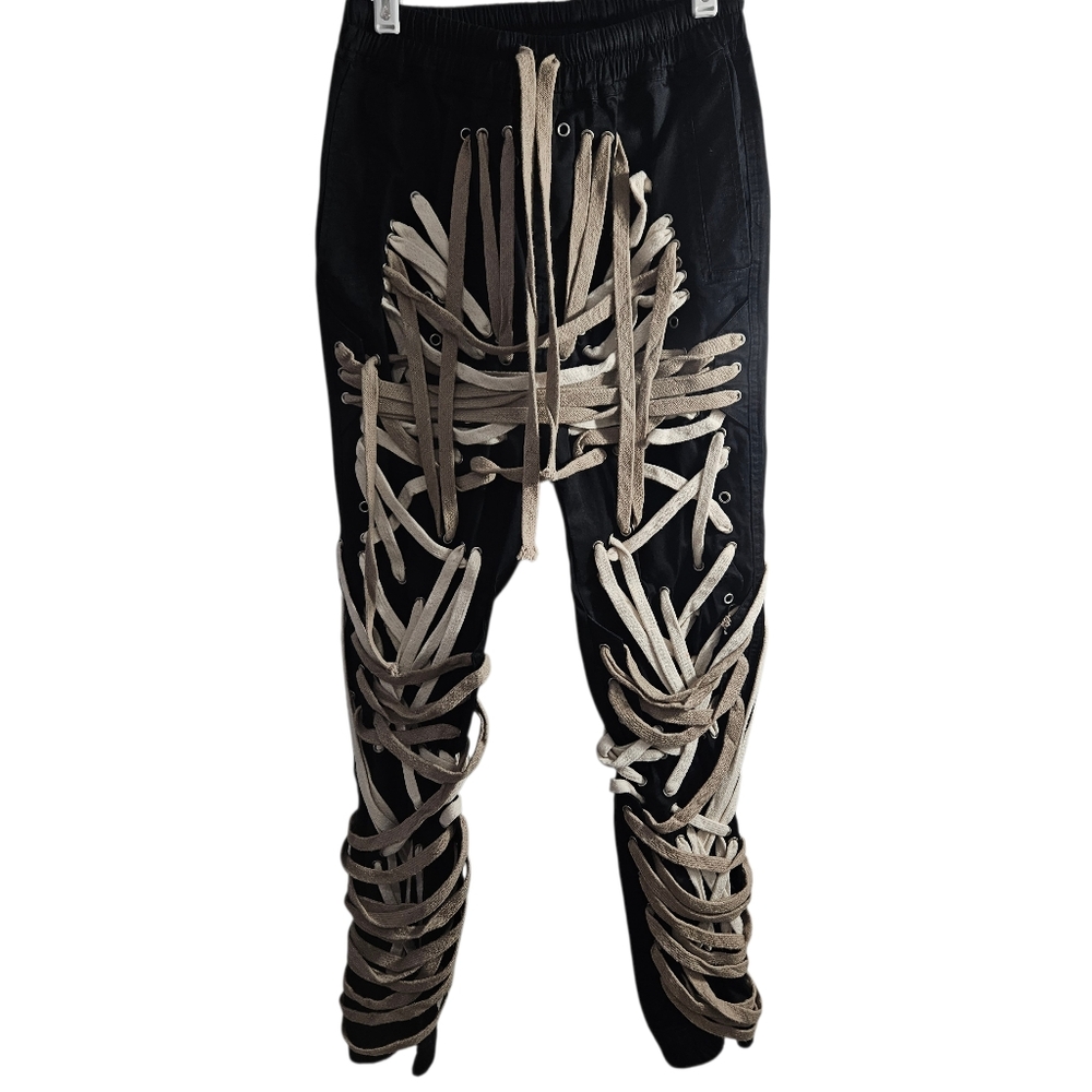 TWOTWINSTYLE Streetwear Patchwork Belted Colorblock Harem Pants For Women High